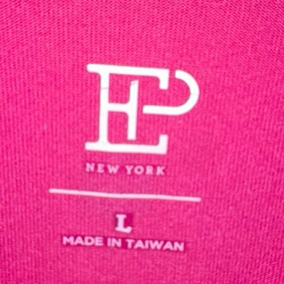EPNY Totally Pink Quarter Zip Mock Polo - Picture 3 of 4